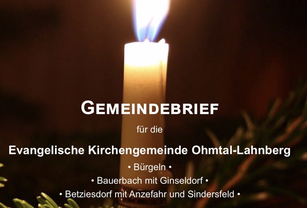 Gemeindebrief Dezember 2025 und Januar 2026